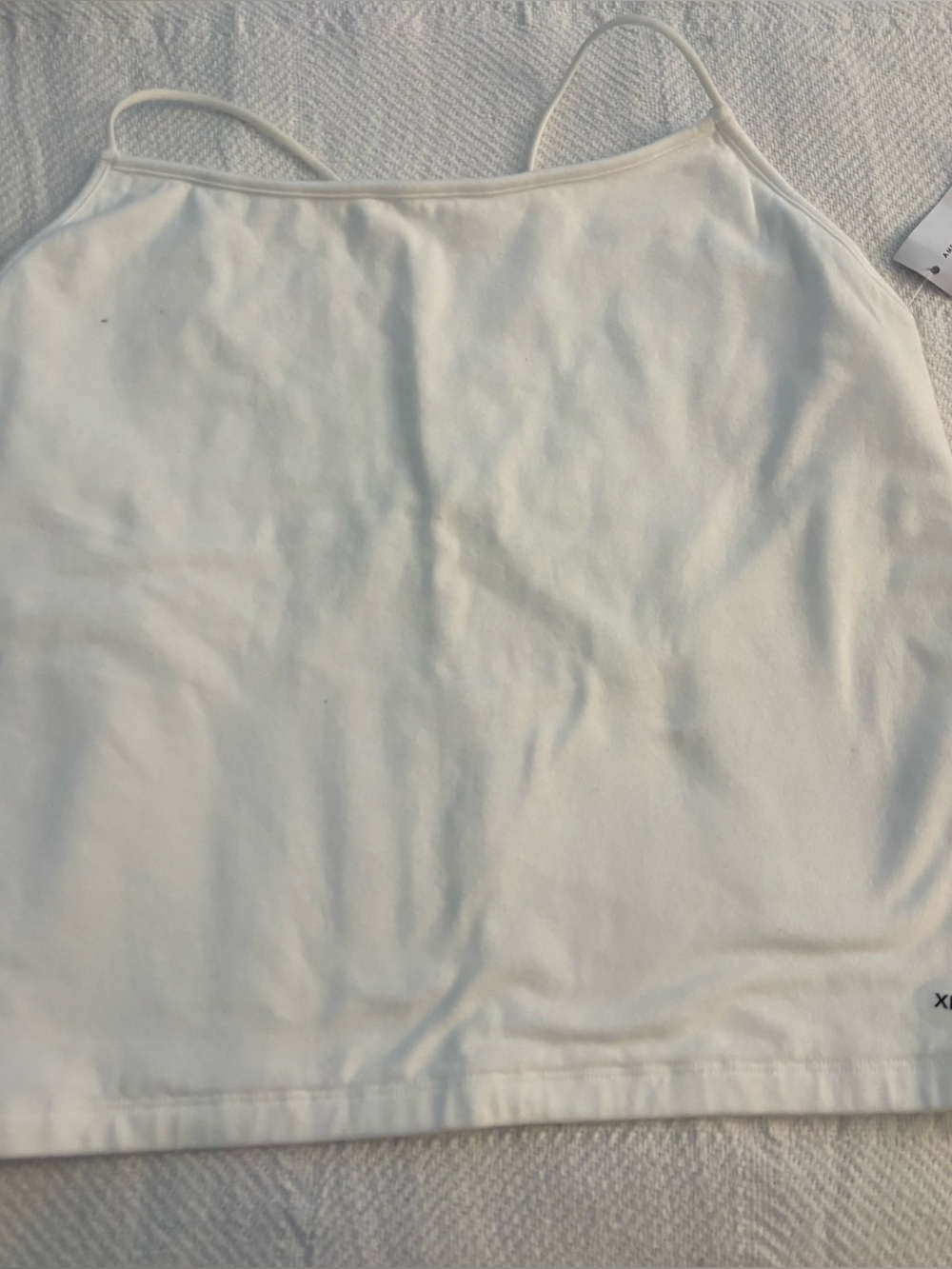 American Eagle Outfitters White Spaghetti Strap Tank Top
